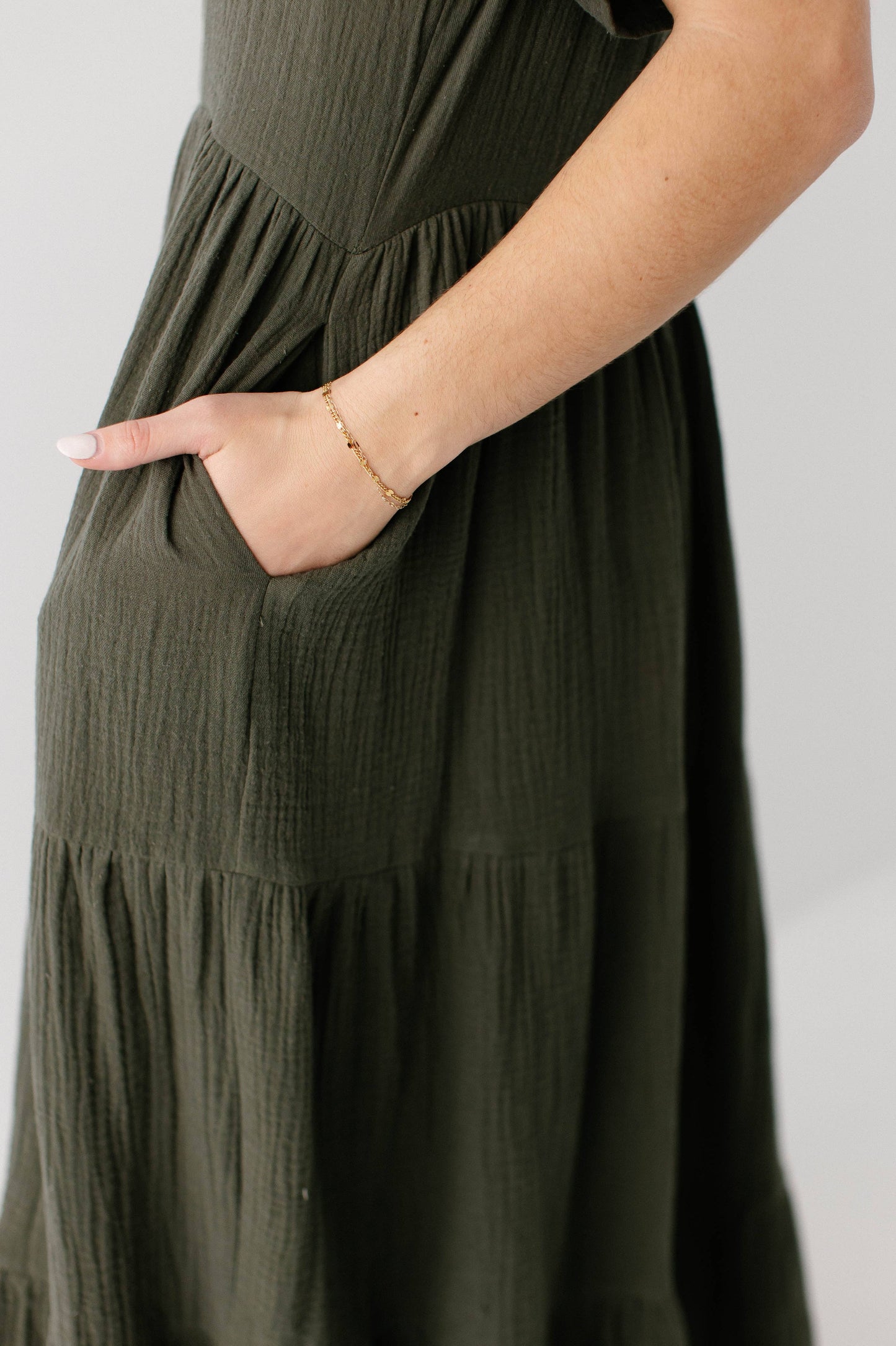 Bekah Cotton Gauze Tiered Maxi Dress