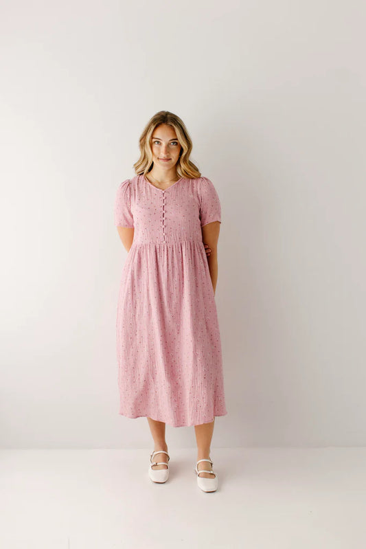 Cheryl Ditsy Floral Gauze Dress