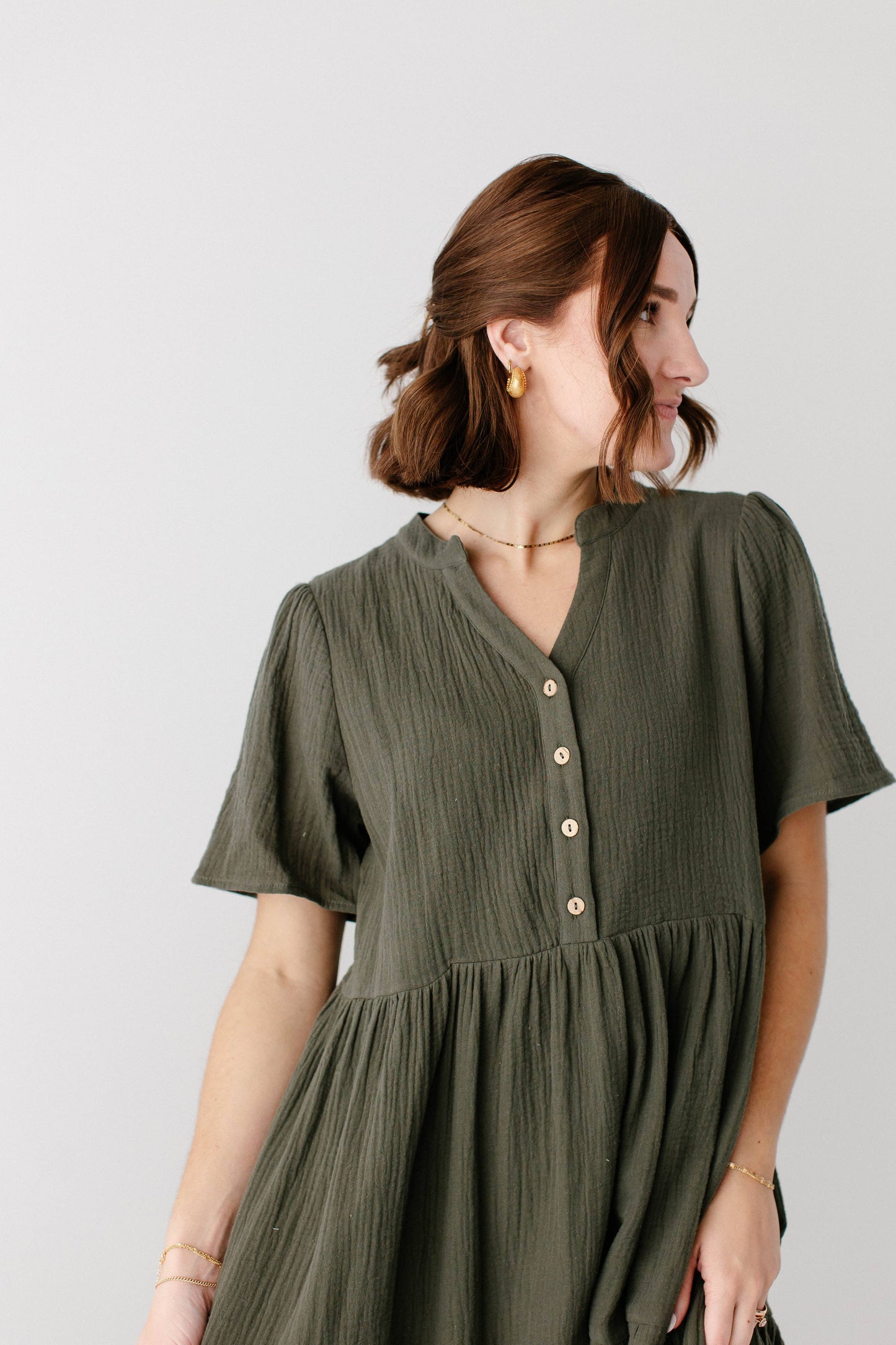 Bekah Cotton Gauze Tiered Maxi Dress