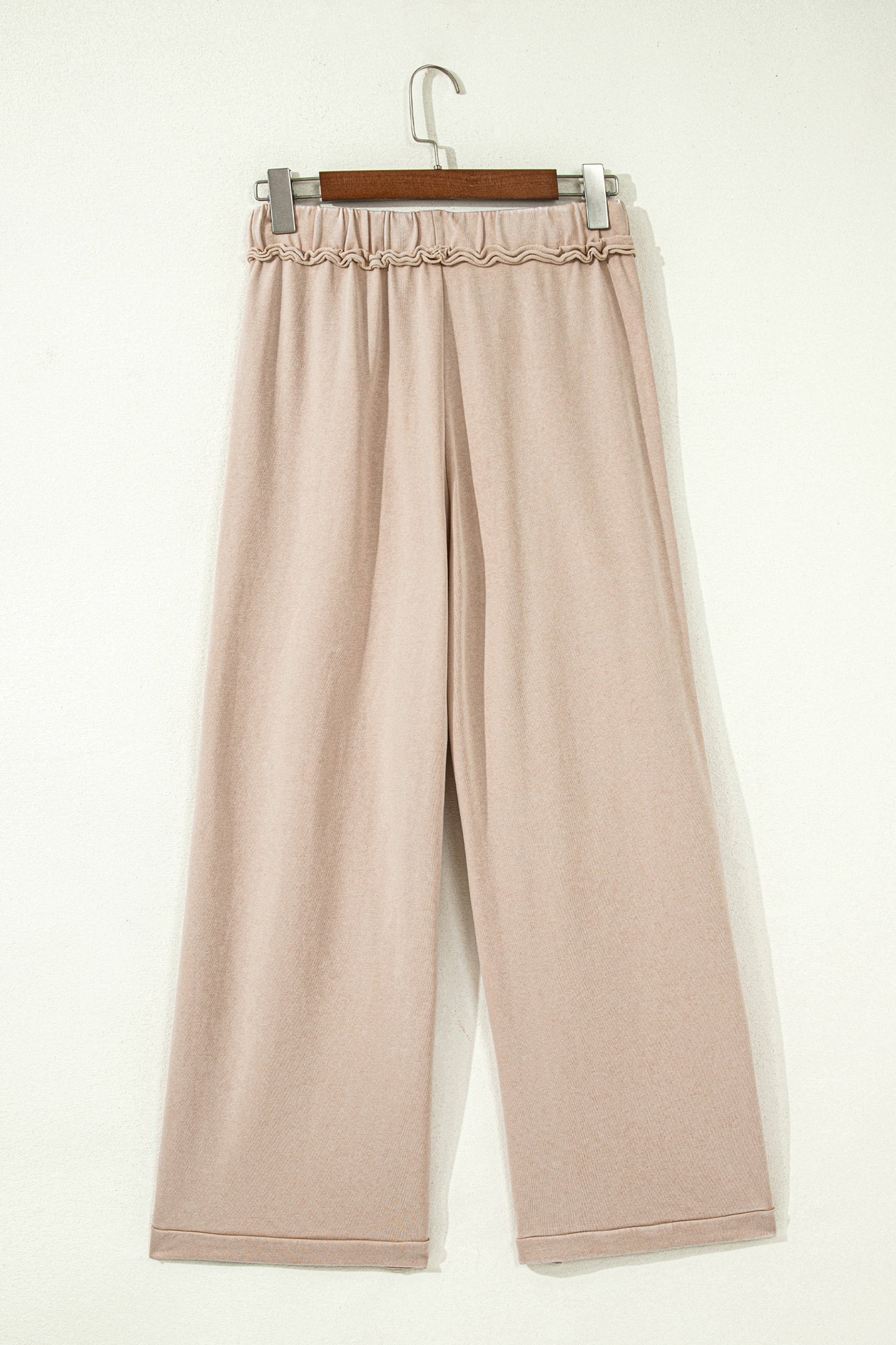 Ashleigh Blue Mineral Wash Drawstring Retro High Waist Wide Leg Western Pants