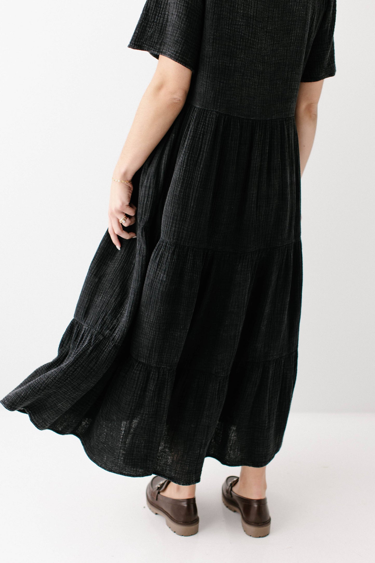 Bekah Cotton Gauze Tiered Maxi Dress
